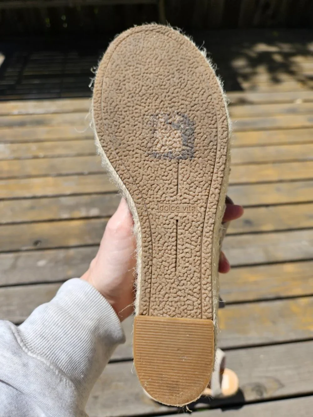 Dolce Vita Espadrille platform wedge strappy heel size 9